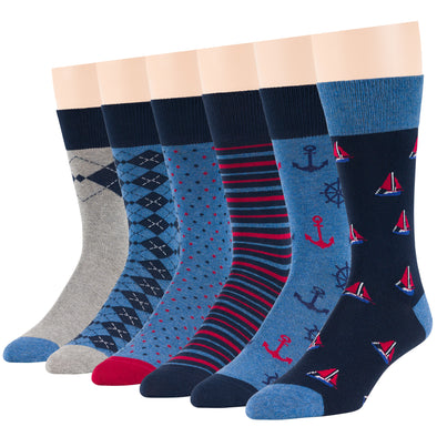 men-cotton-casual-socks-6-pack-novelty-sail-anchor-dot-striped-large-blue-grey