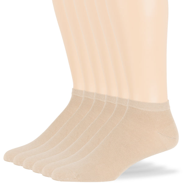 Men's Cotton Dress Crew Socks - 6 Pack