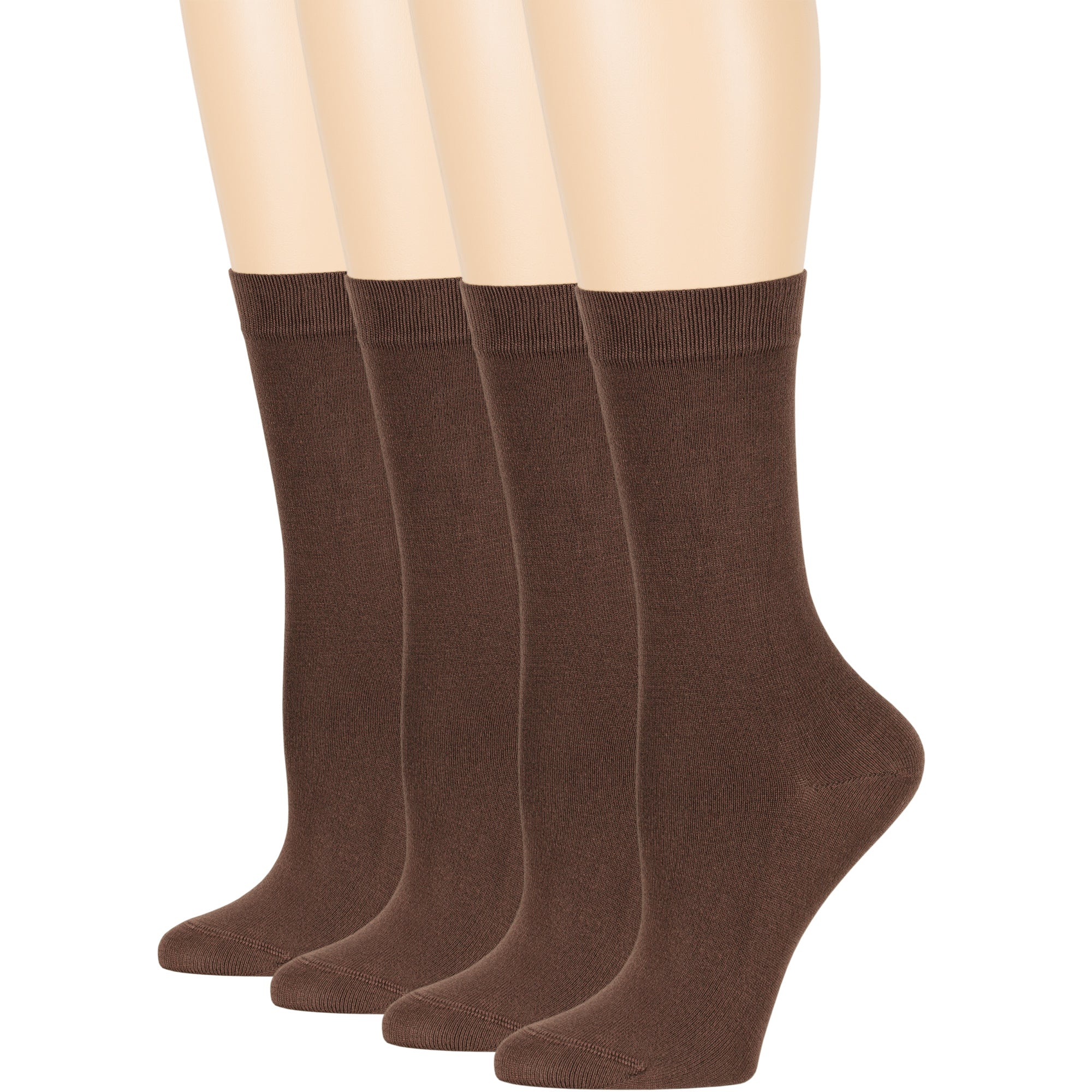 Women's Viscose From Bamboo Dress Crew Socks - 4 Pack