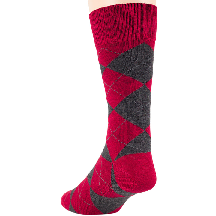 men-cotton-casual-socks-6-pack-argyle-polka-dot-striped-large-red