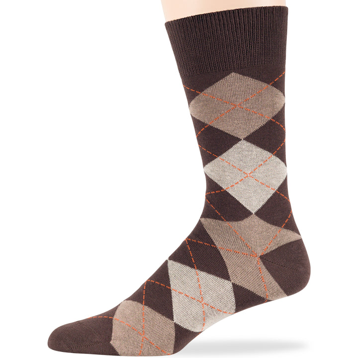 men-cotton-dress-socks-6-pack-large-argyle-polka-dot-stripes-dark-brown