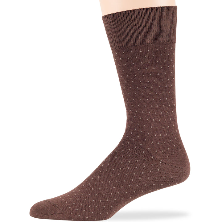 men-cotton-dress-socks-6-pack-diamond-polka-dot-stripe-large-brown