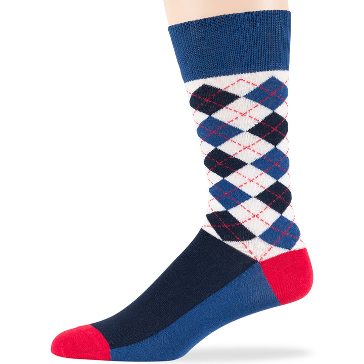 men-cotton-novelty-sock-6-pack-large-argyle-diamond-hexagon-dot-stripe-estate-blue