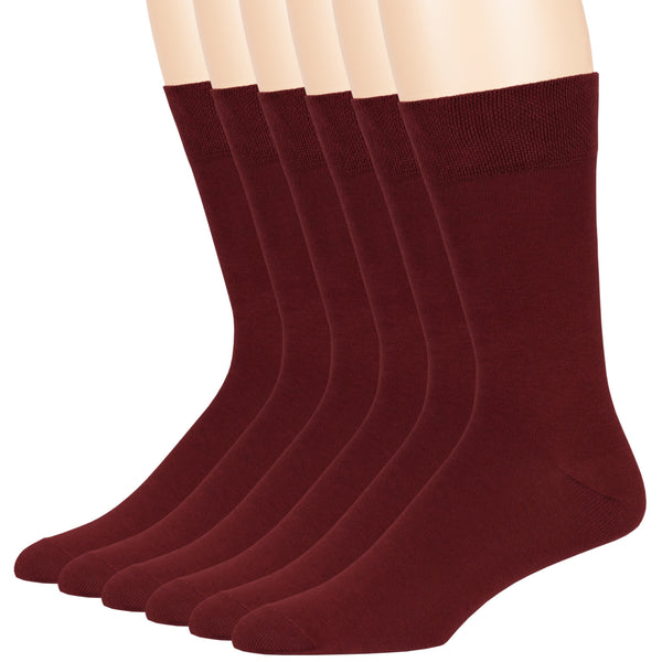 men-cotton-socks-6-pack-crew-large-10-13-burgundy