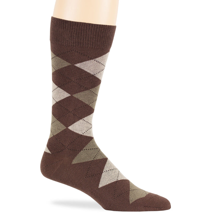 men-cotton-dress-socks-6-pack-crew-large-10-13-argyle-patterned-brown