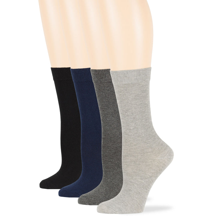 women-cotton-socks-4-pack-large-10-12-crew-black-dark-blue-dark-grey-grey