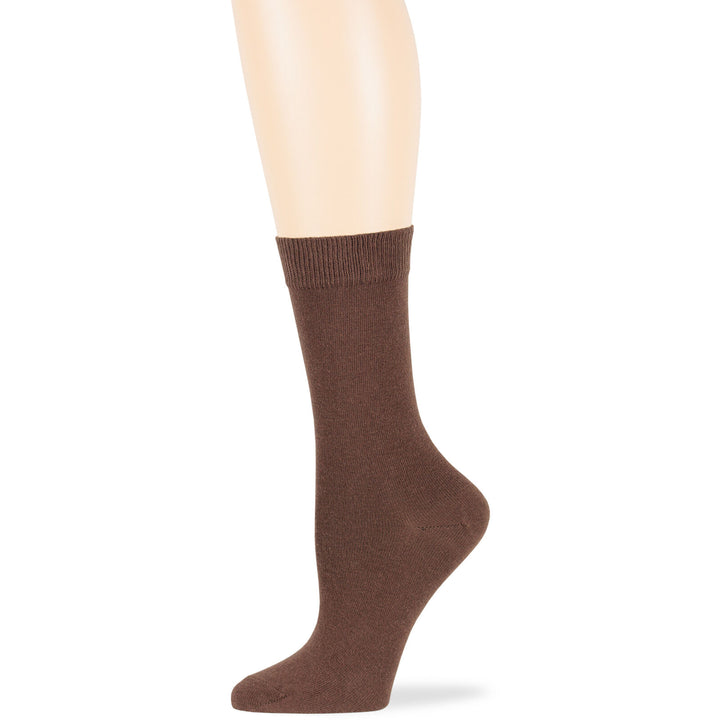 women-cotton-socks-4-pack-large-10-12-crew-brown-olive-green-khaki-light-beige