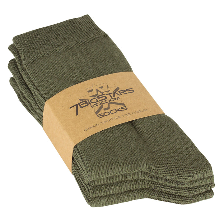 women-cotton-socks-4-pack-large-10-12-crew-olive-green