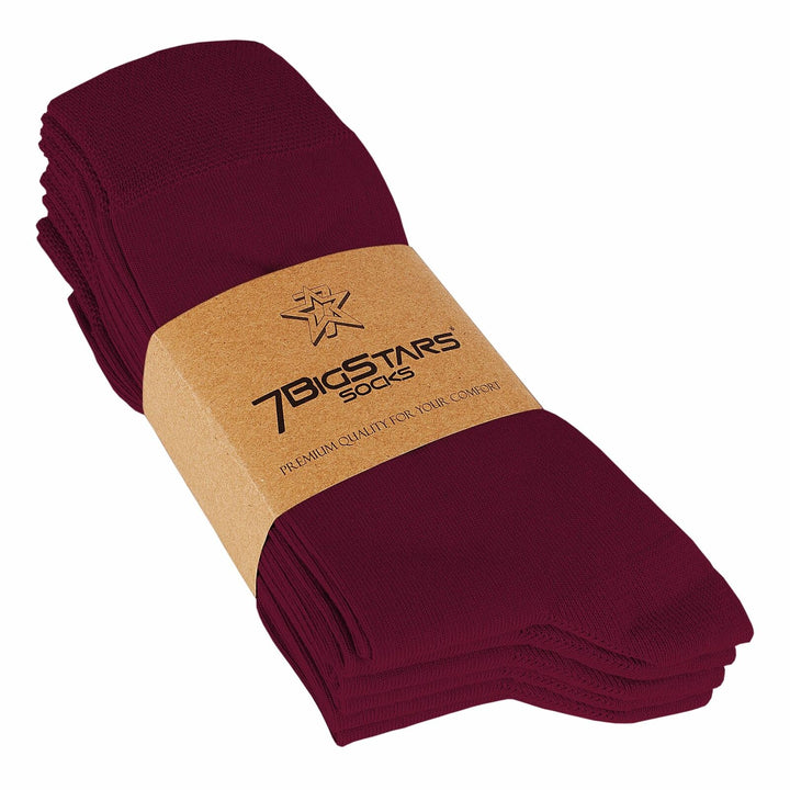 men-cotton-socks-6-pack-crew-large-10-13-burgundy