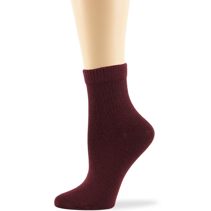 women-bamboo-diabetic-ankle-socks-4-pack-large-(10-12)-burgundy