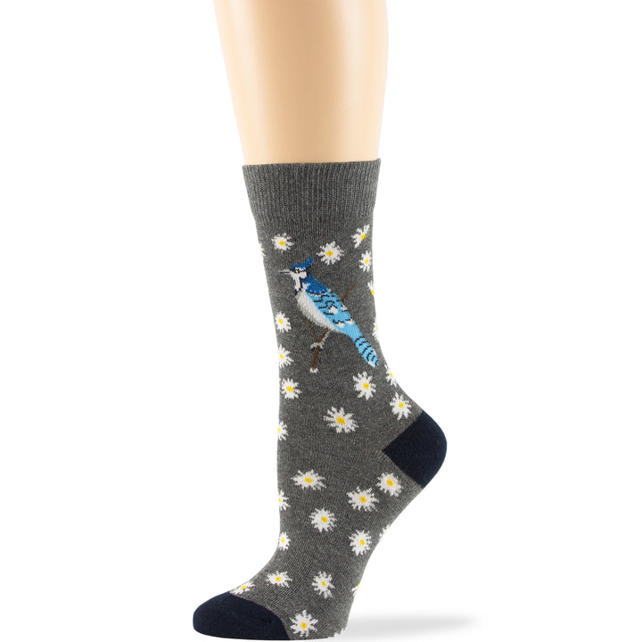 women-novelty-cotton-calf-socks-4 pack-large-bluebird-grey