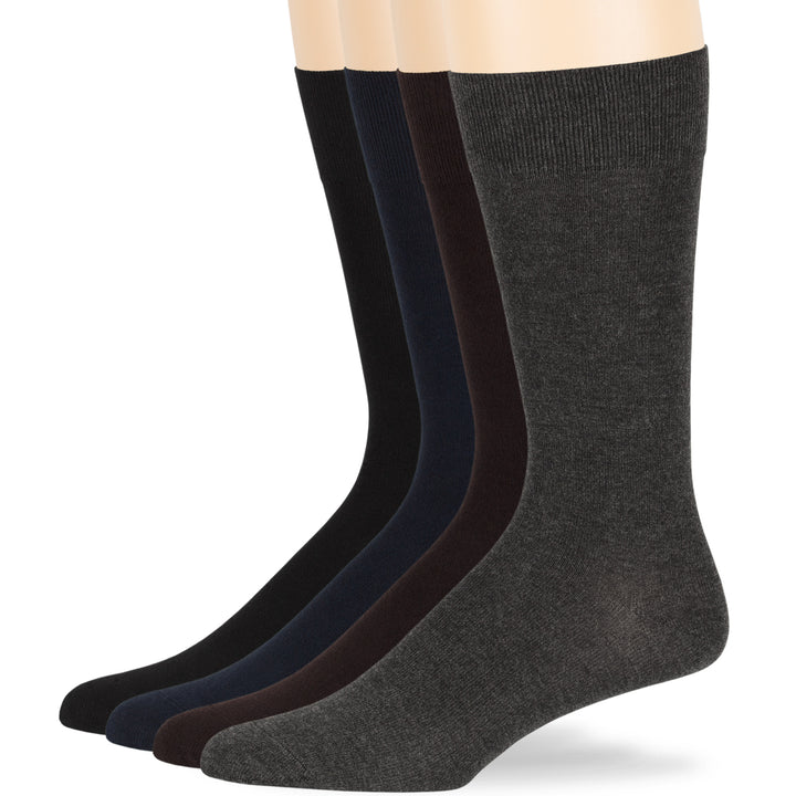 men-bamboo-socks-4-pack-large-10-13-black-dark-navy-dark-brown-charcoal