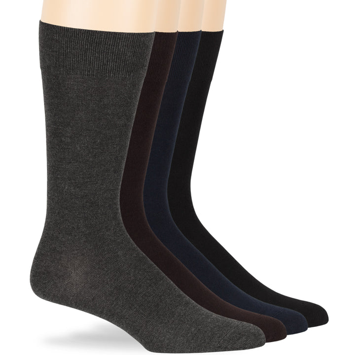 men-bamboo-socks-4-pack-large-10-13-black-dark-navy-dark-brown-charcoal