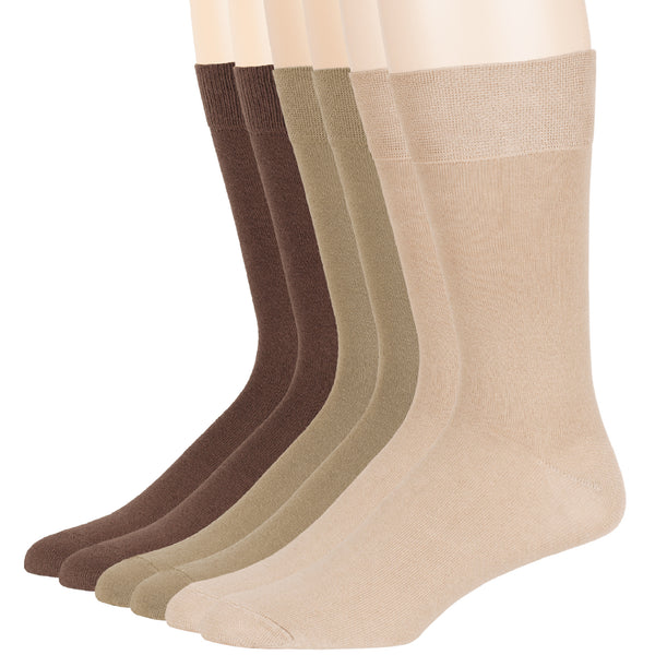men-cotton-socks-6-pack-crew-large-10-13-brown-beige-light-beige 