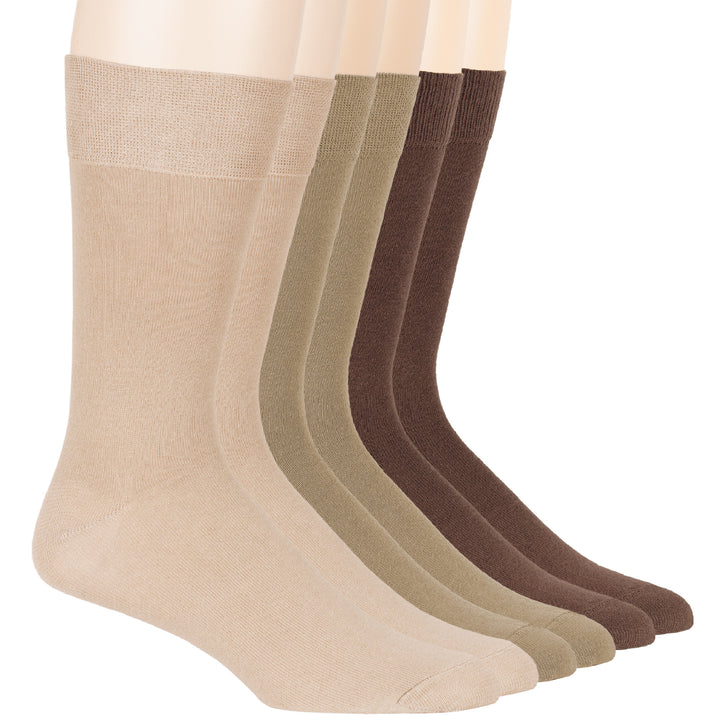 men-cotton-socks-6-pack-crew-large-10-13-brown-beige-light-beige 