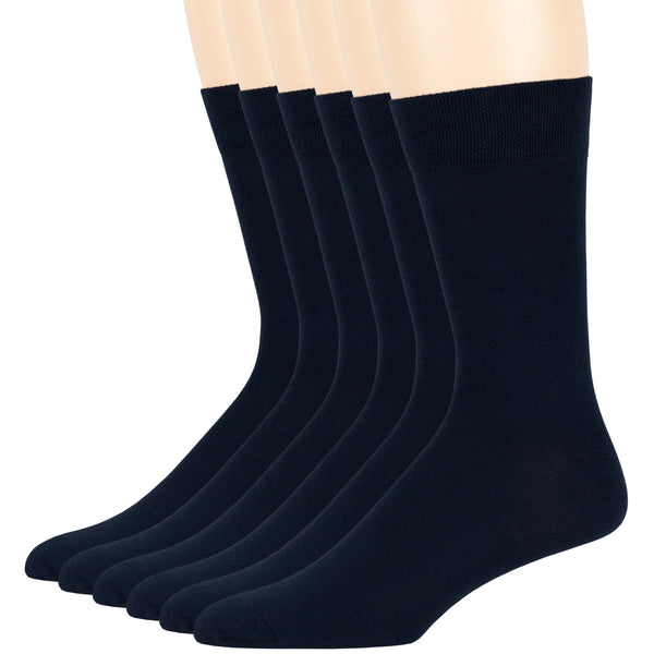 men-cotton-socks-6-pack-crew-large-10-13-dark-navy