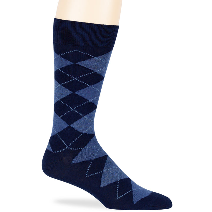 men-cotton-dress-socks-6-pack-crew-large-10-13-argyle-patterned-dark-navy