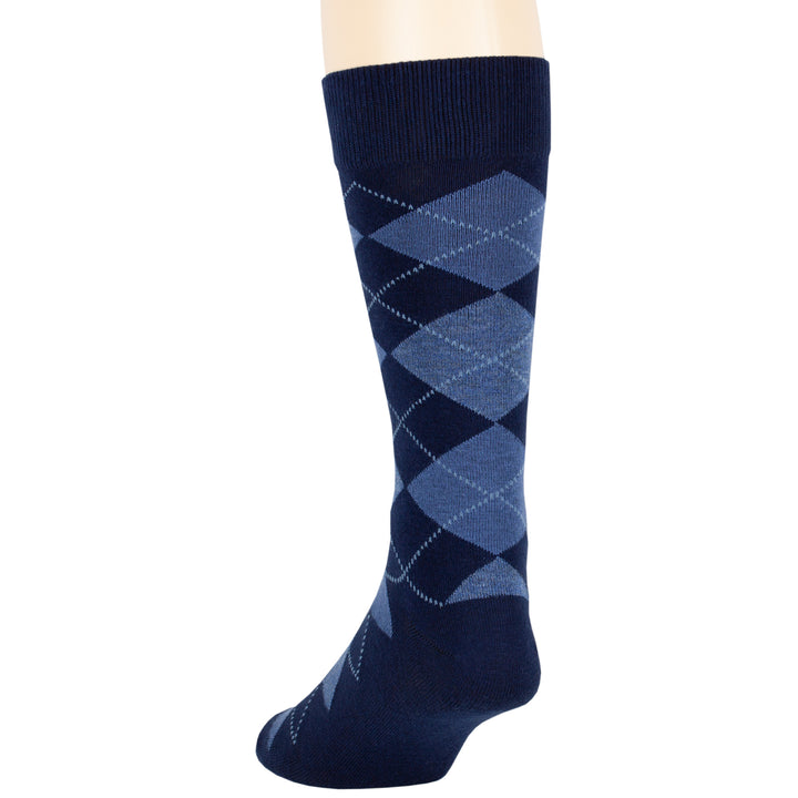 men-cotton-dress-socks-6-pack-crew-large-10-13-argyle-patterned-dark-navy