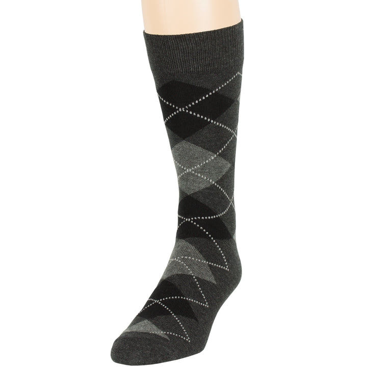 men-cotton-dress-socks-6-pack-crew-large-10-13-argyle-patterned-charcoal