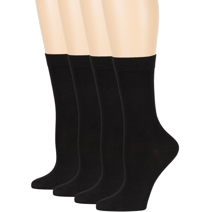 women-bamboo-socks-4-pack-crew-large-10-12-black