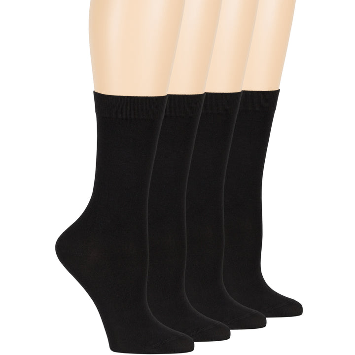 women-bamboo-socks-4-pack-crew-large-10-12-black