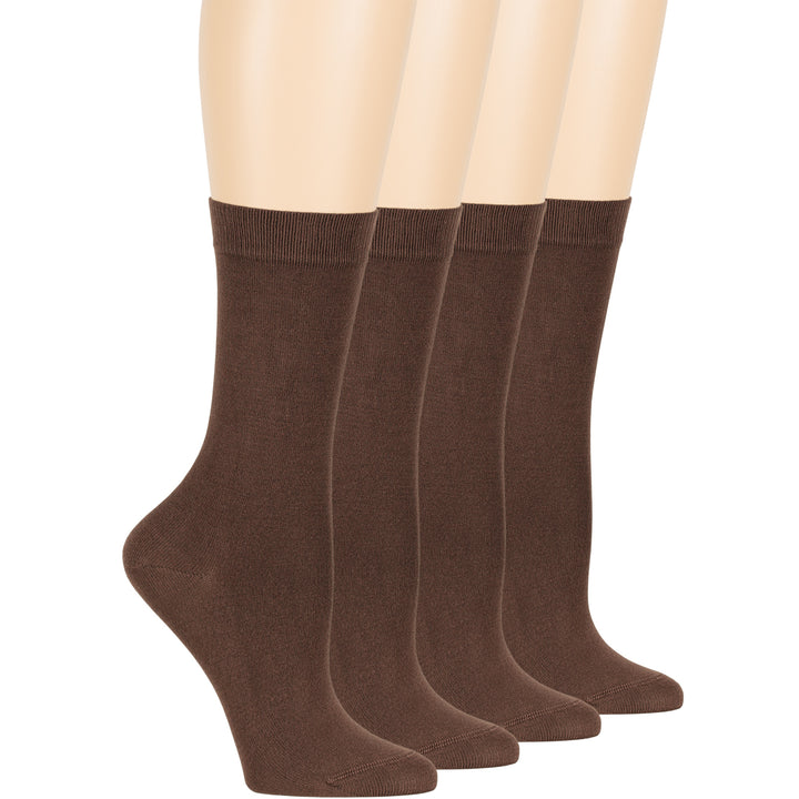 women-bamboo-socks-4-pack-crew-large-10-12-brown