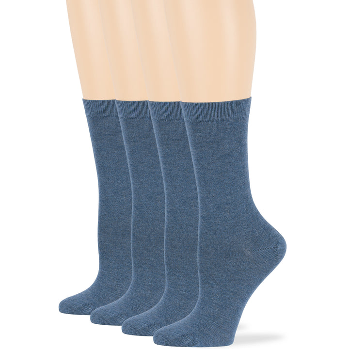 women-bamboo-socks-4-pack-crew-large-10-12-denim-blue